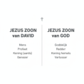 00. Jezus de zoon van David. Mattheus 1:1-17